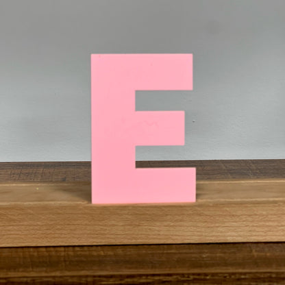 Kryliq Individual Letters: 5” Modern Style - Matte Pastel Pink