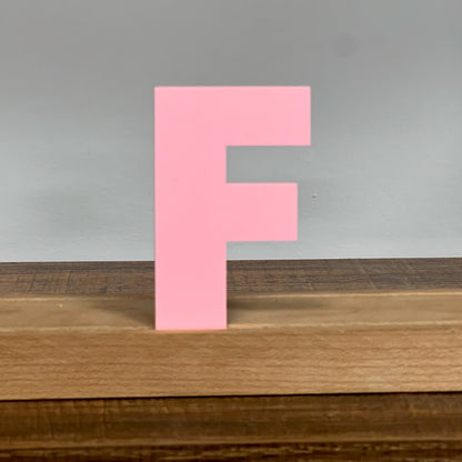 Kryliq Individual Letters: 5” Modern Style - Matte Pastel Pink