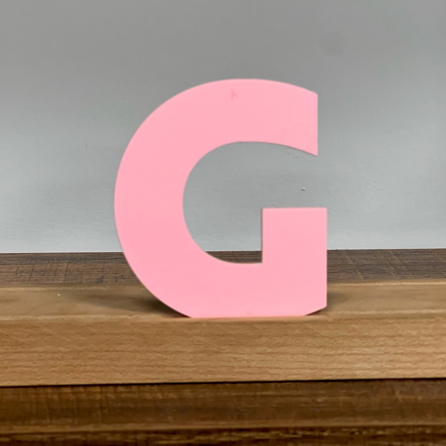 Kryliq Individual Letters: 5” Modern Style - Matte Pastel Pink