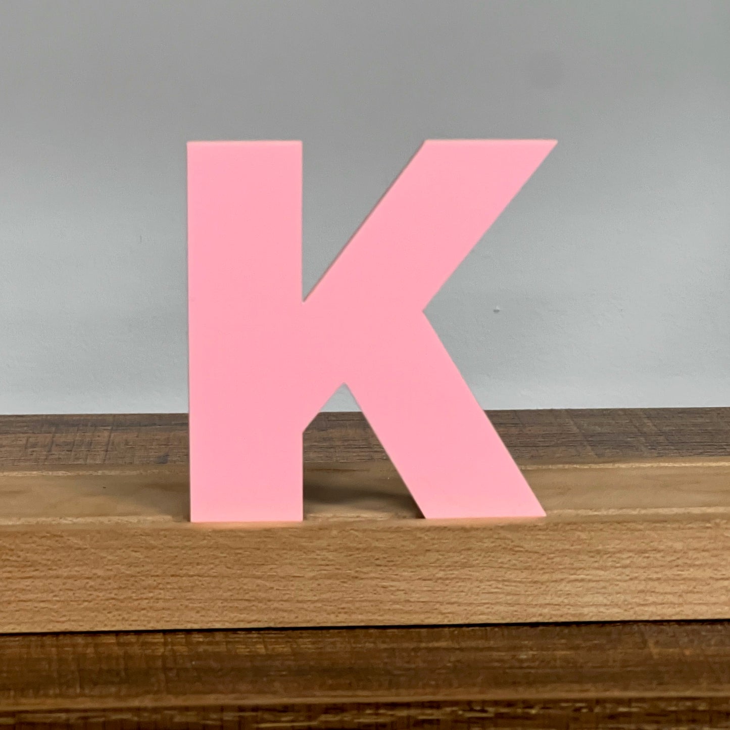 Kryliq Individual Letters: 5” Modern Style - Matte Pastel Pink