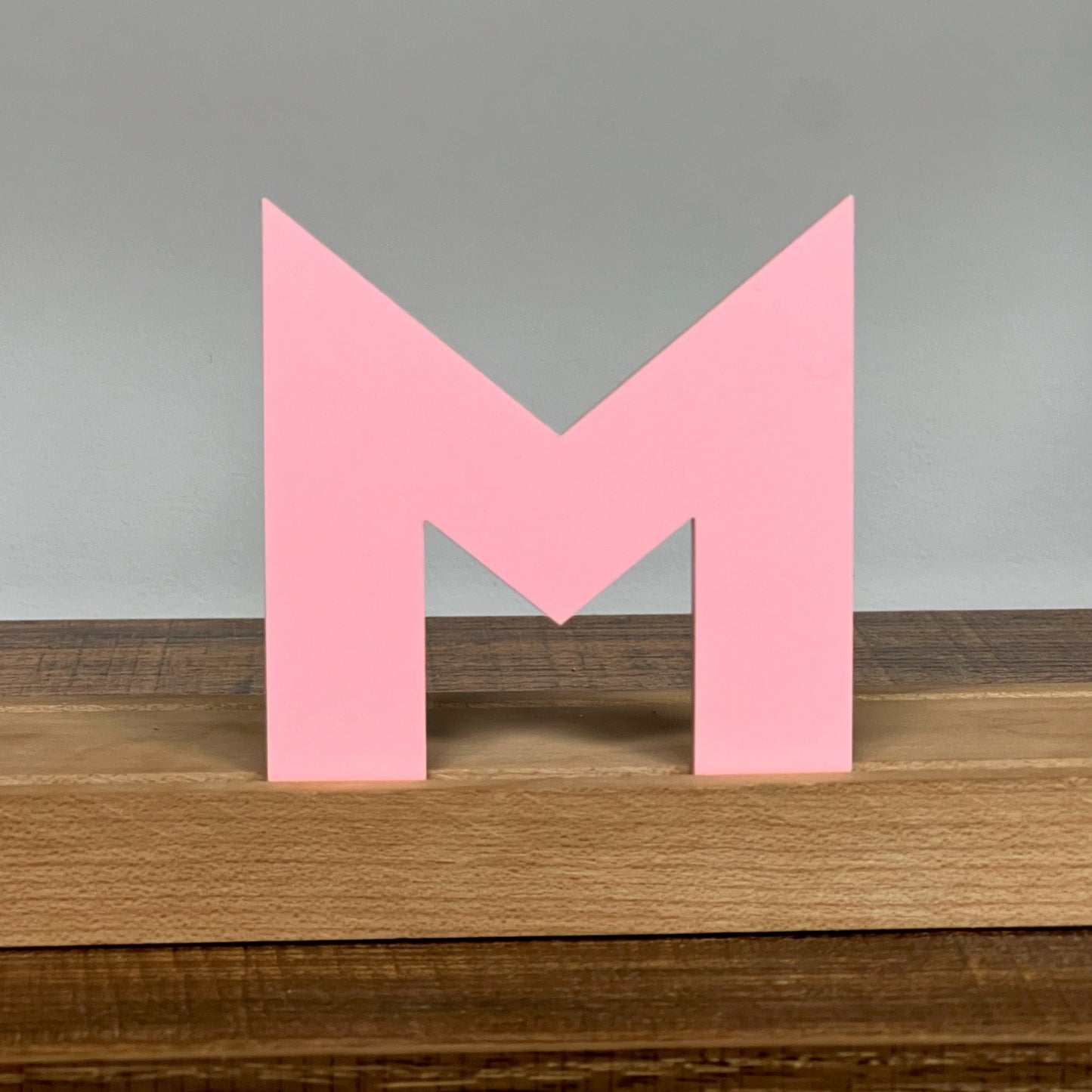 Kryliq Individual Letters: 5” Modern Style - Matte Pastel Pink