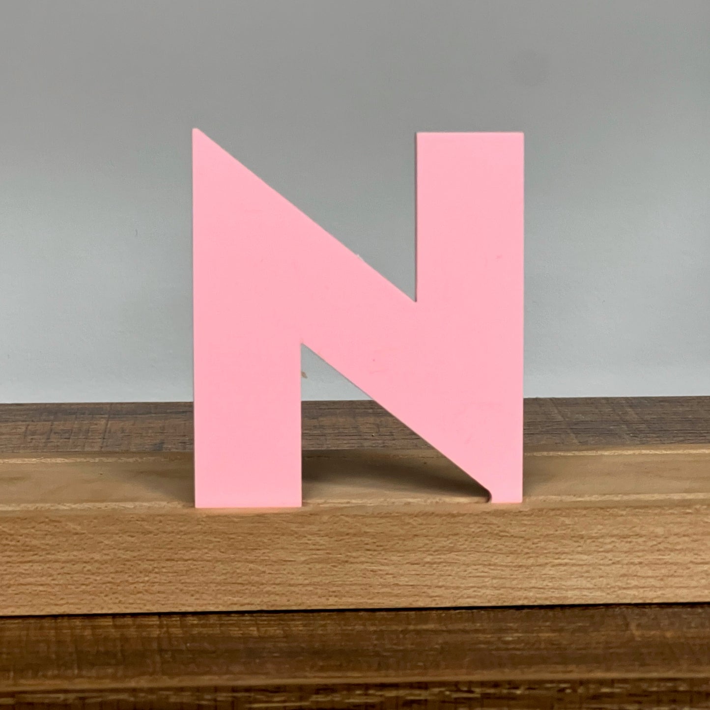 Kryliq Individual Letters: 5” Modern Style - Matte Pastel Pink