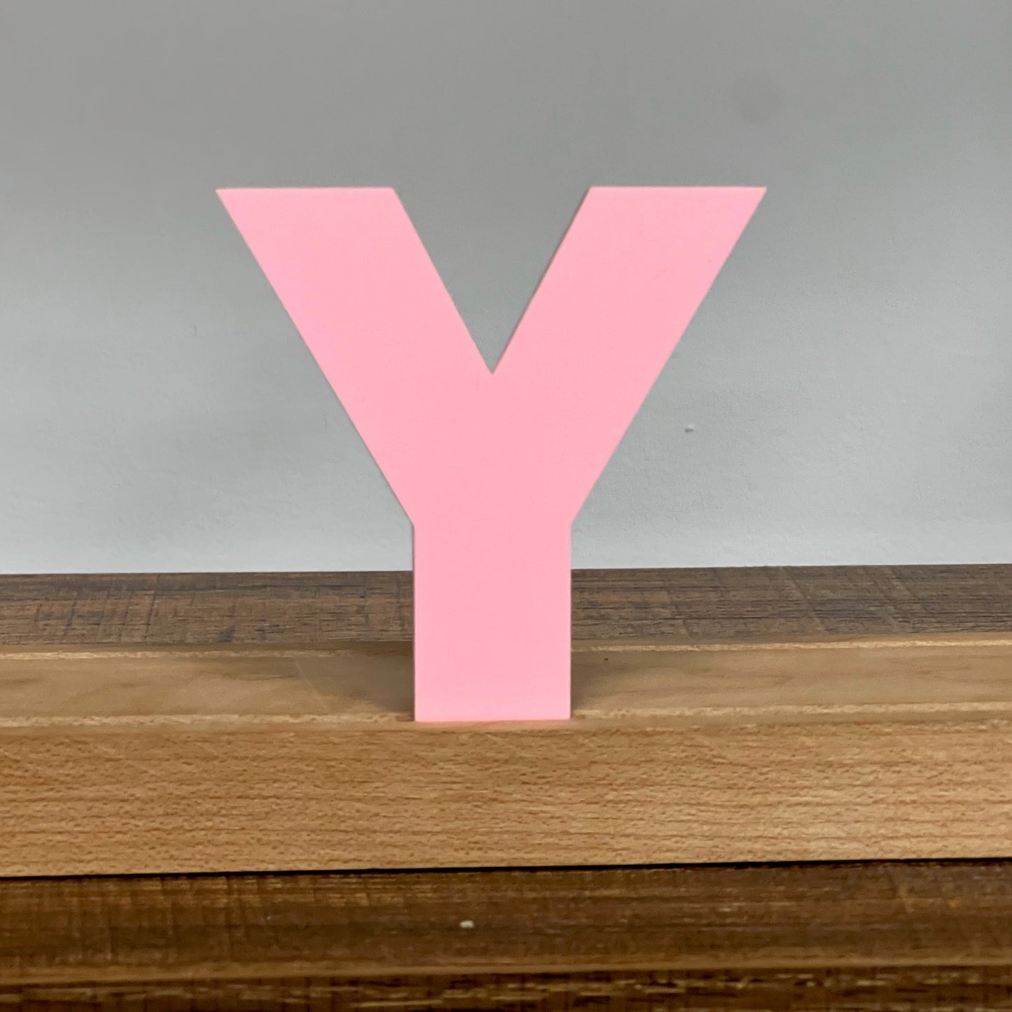 Kryliq Individual Letters: 5” Modern Style - Matte Pastel Pink