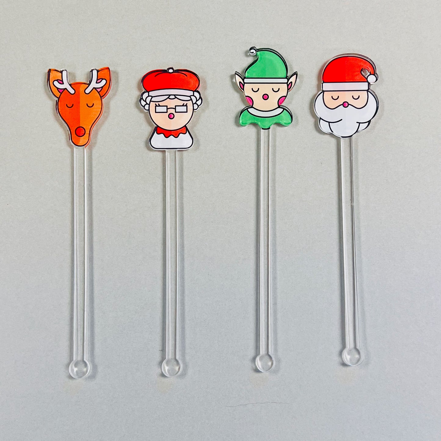 Festive Holiday Stir Sticks - Set B