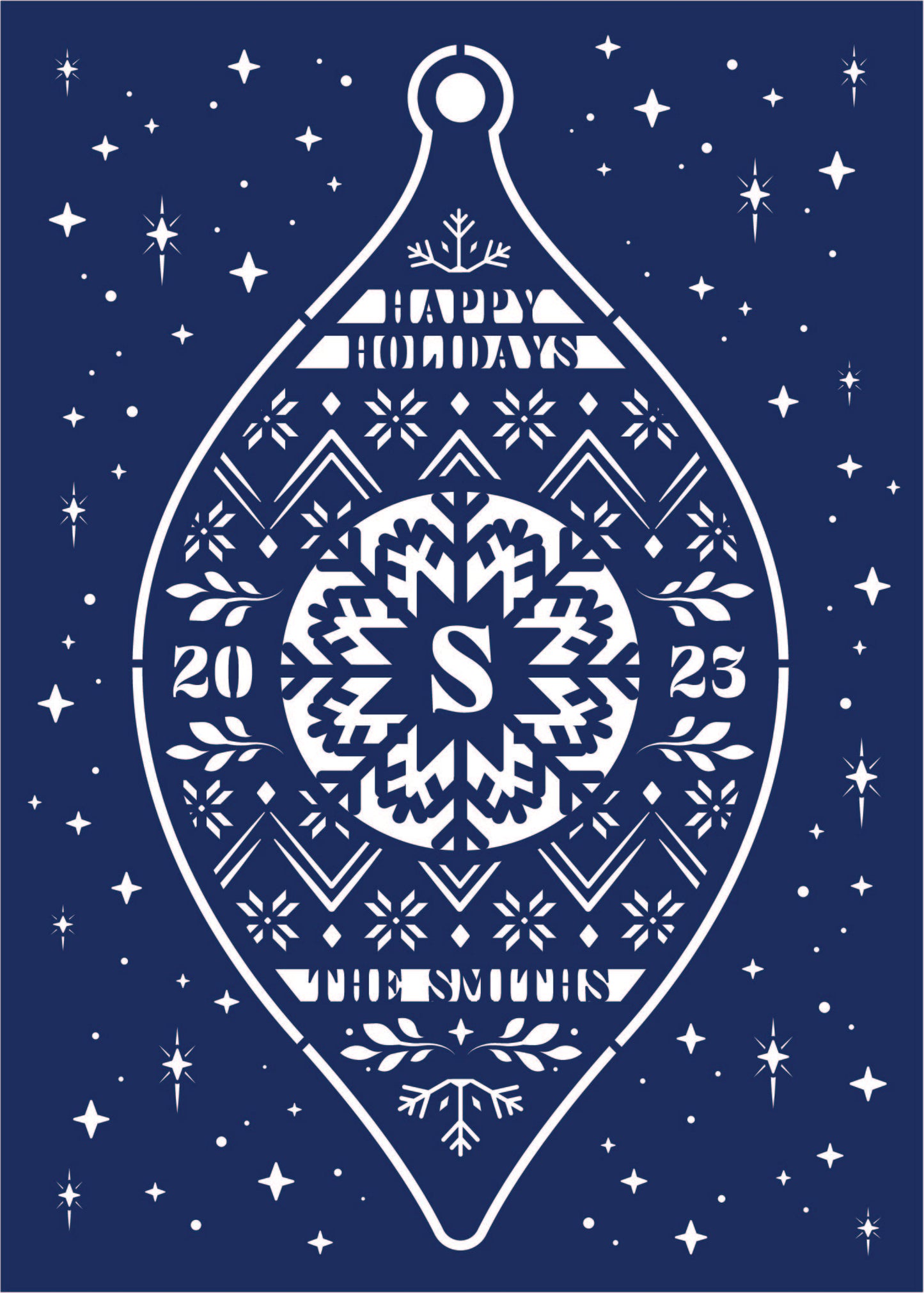 Laser Cut  Holiday Card & Keepsake Ornament