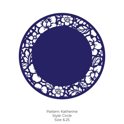 Elements: Round Laser Cut Menu / Invitation Blank